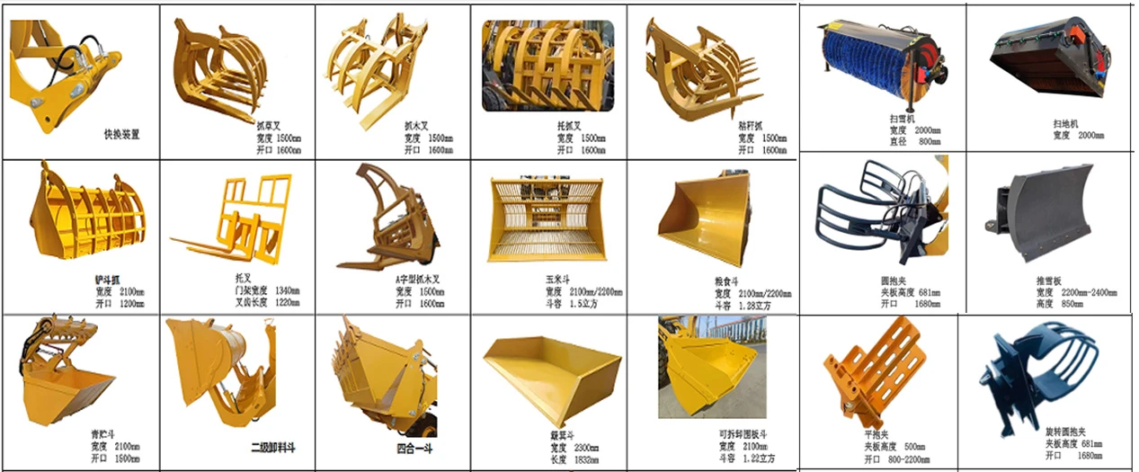 Attachment for wheel loader Attachment for wheel loader